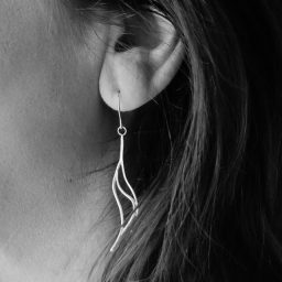 close up of a woman's ear